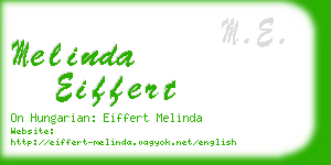 melinda eiffert business card